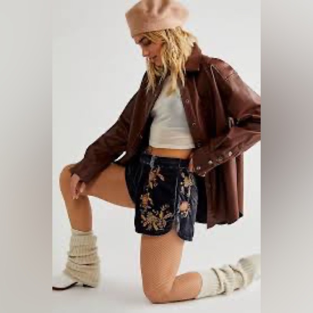 Free People Wild Roses Embroidered Velvet 2